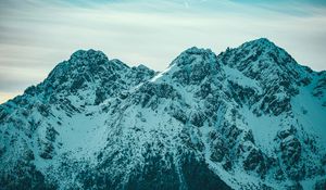 Preview wallpaper mountains, snow, peaks, slopes