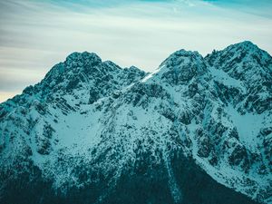 Preview wallpaper mountains, snow, peaks, slopes