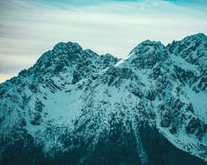 Preview wallpaper mountains, snow, peaks, slopes