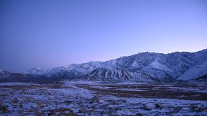 Preview wallpaper mountains, snow, relief