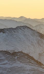 Preview wallpaper mountains, snow, relief, nature, landscape