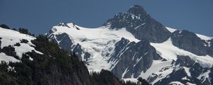 Preview wallpaper mountains, snow, relief, cascades