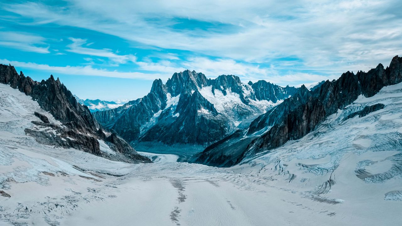 Wallpaper mountains, snow, rocks, peaks, landscape