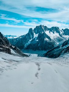 Preview wallpaper mountains, snow, rocks, peaks, landscape