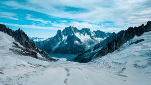 Preview wallpaper mountains, snow, rocks, peaks, landscape