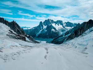 Preview wallpaper mountains, snow, rocks, peaks, landscape