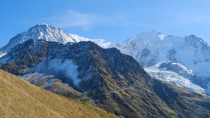 Preview wallpaper mountains, snow, slope, relief