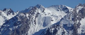 Preview wallpaper mountains, snow, slope, view, nature