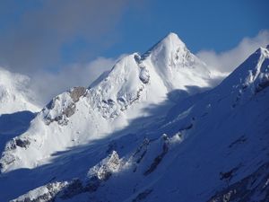 Preview wallpaper mountains, snow, slopes, winter