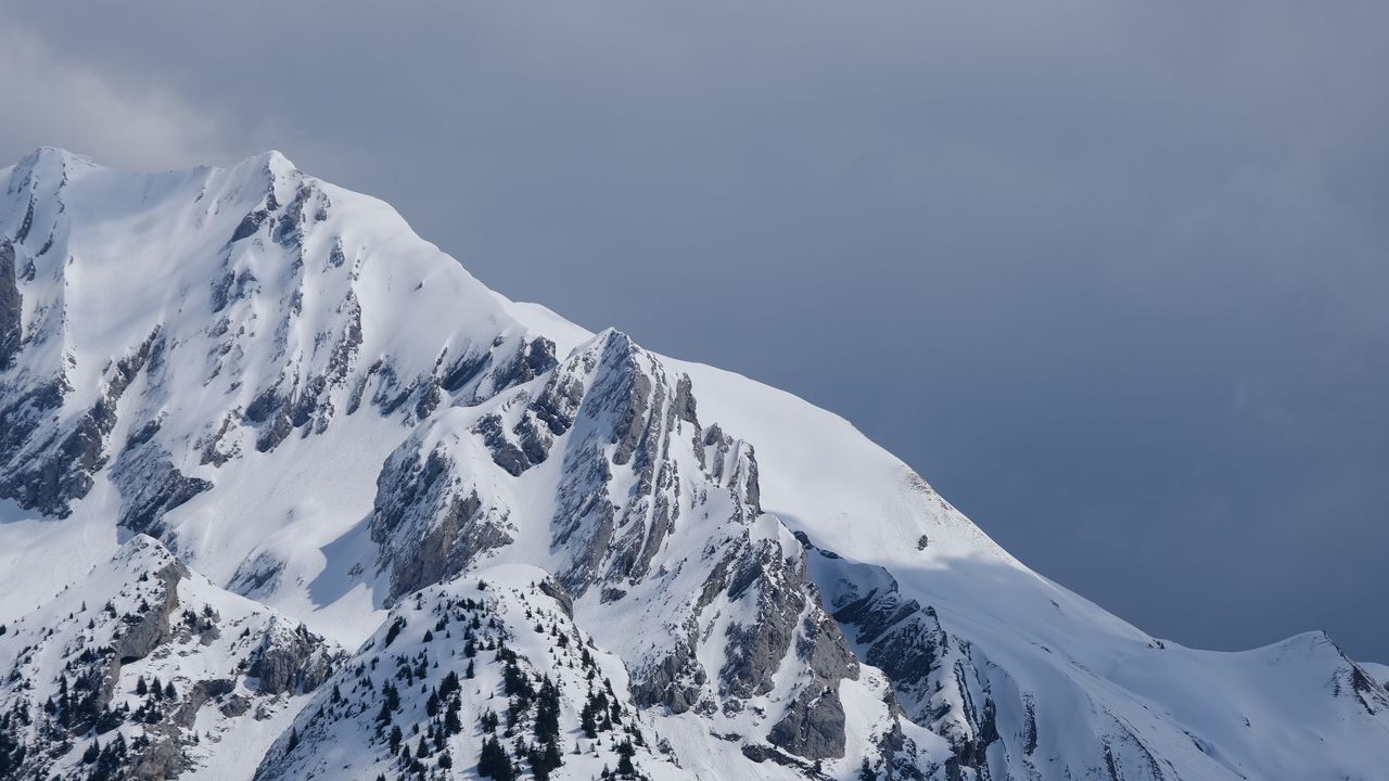 Wallpaper mountains, snow, slopes, landscape