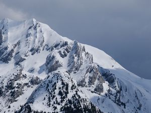 Preview wallpaper mountains, snow, slopes, landscape