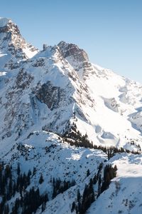 Preview wallpaper mountains, snow, snowy, peaks, mountain range