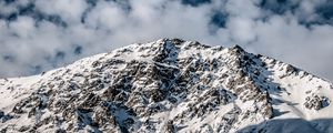 Preview wallpaper mountains, snow, snowy, rocks, peaks