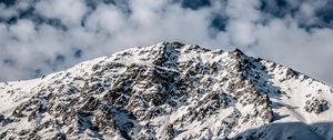 Preview wallpaper mountains, snow, snowy, rocks, peaks