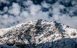 Preview wallpaper mountains, snow, snowy, rocks, peaks