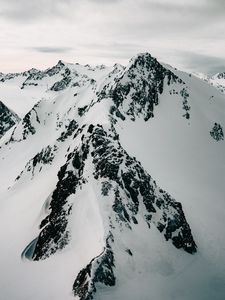 Preview wallpaper mountains, snow, snowy, peaks, rocks