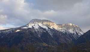 Preview wallpaper mountains, snow, snowy, slope, peaks