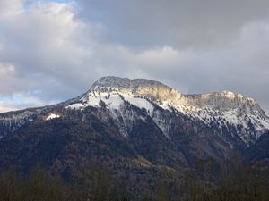 Preview wallpaper mountains, snow, snowy, slope, peaks