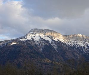 Preview wallpaper mountains, snow, snowy, slope, peaks