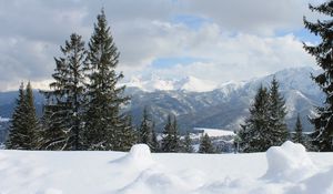 Preview wallpaper mountains, snow, tatra mountains, carpathians