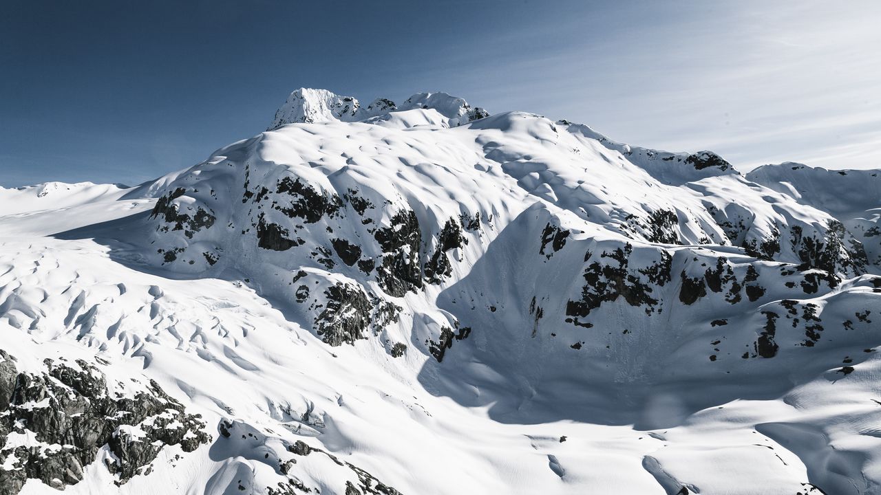 Wallpaper mountains, snow, vertex