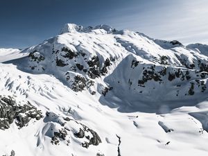 Preview wallpaper mountains, snow, vertex