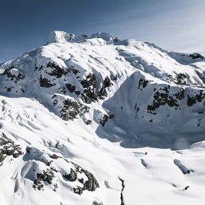Preview wallpaper mountains, snow, vertex