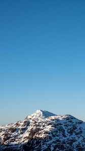 Preview wallpaper mountains, snow, view, landscape