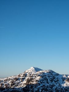 Preview wallpaper mountains, snow, view, landscape