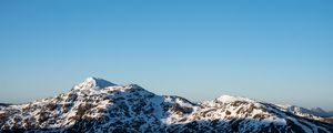 Preview wallpaper mountains, snow, view, landscape