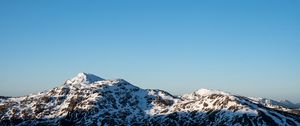 Preview wallpaper mountains, snow, view, landscape