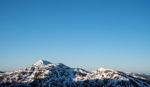 Preview wallpaper mountains, snow, view, landscape