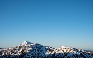 Preview wallpaper mountains, snow, view, landscape