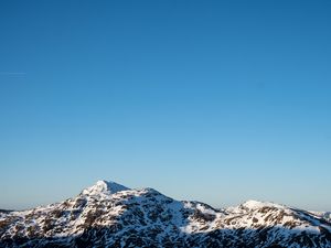 Preview wallpaper mountains, snow, view, landscape