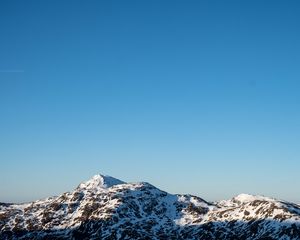 Preview wallpaper mountains, snow, view, landscape