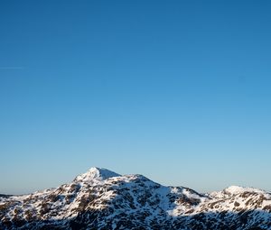 Preview wallpaper mountains, snow, view, landscape