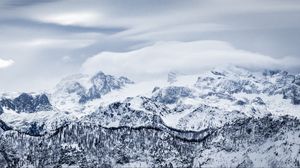 Preview wallpaper mountains, snow, winter, peaks