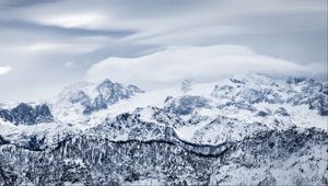 Preview wallpaper mountains, snow, winter, peaks