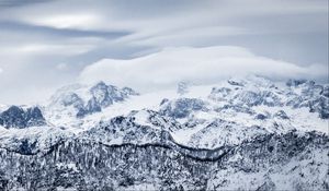 Preview wallpaper mountains, snow, winter, peaks