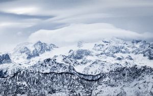 Preview wallpaper mountains, snow, winter, peaks