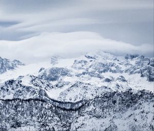 Preview wallpaper mountains, snow, winter, peaks