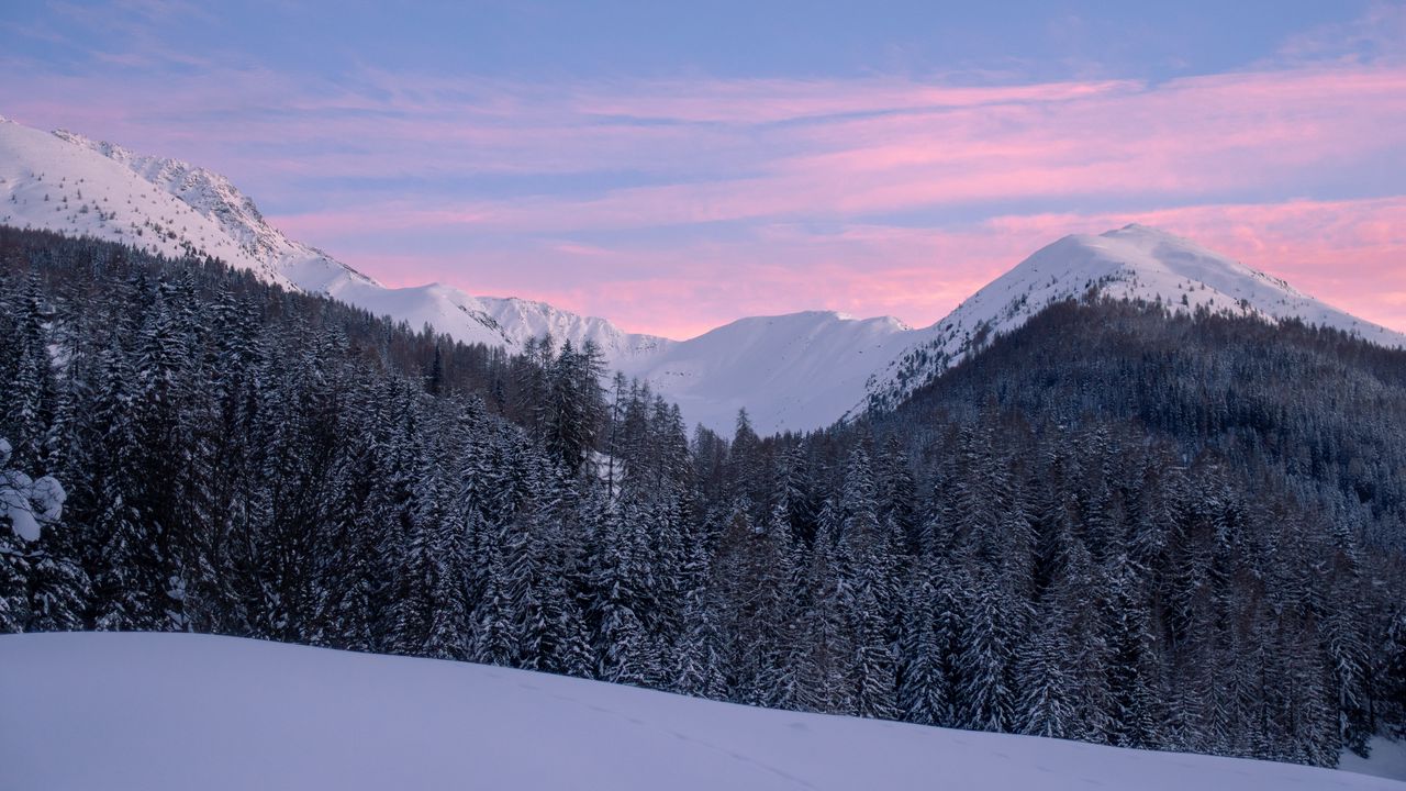 Wallpaper mountains, snow, winter, snowy, trees, mountain landscape, switzerland