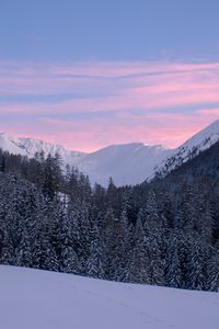 Preview wallpaper mountains, snow, winter, snowy, trees, mountain landscape, switzerland