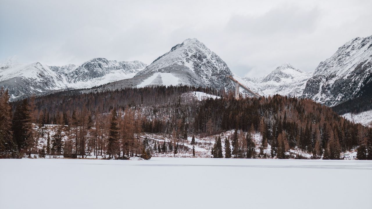 Wallpaper mountains, snow, winter, landscape