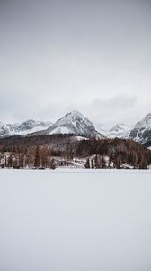 Preview wallpaper mountains, snow, winter, landscape