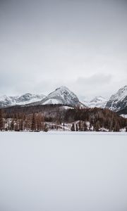 Preview wallpaper mountains, snow, winter, landscape