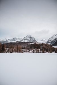 Preview wallpaper mountains, snow, winter, landscape