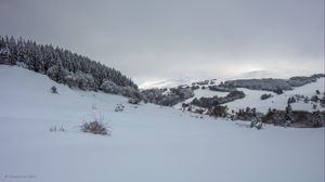 Preview wallpaper mountains, snow, winter, landscape, snowy