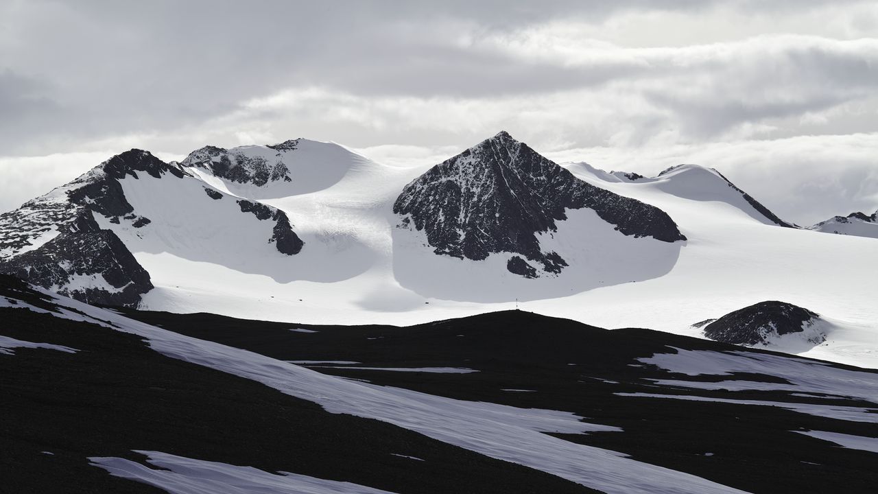 Wallpaper mountains, snow, winter, nature, landscape