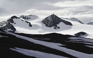 Preview wallpaper mountains, snow, winter, nature, landscape